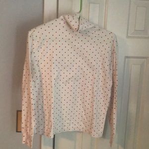 Polka dot turtleneck